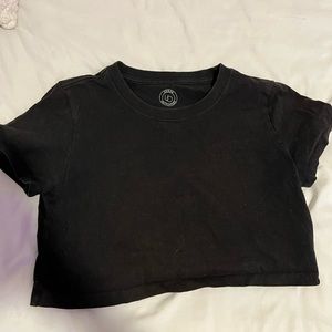 Urban outfitters black crop top